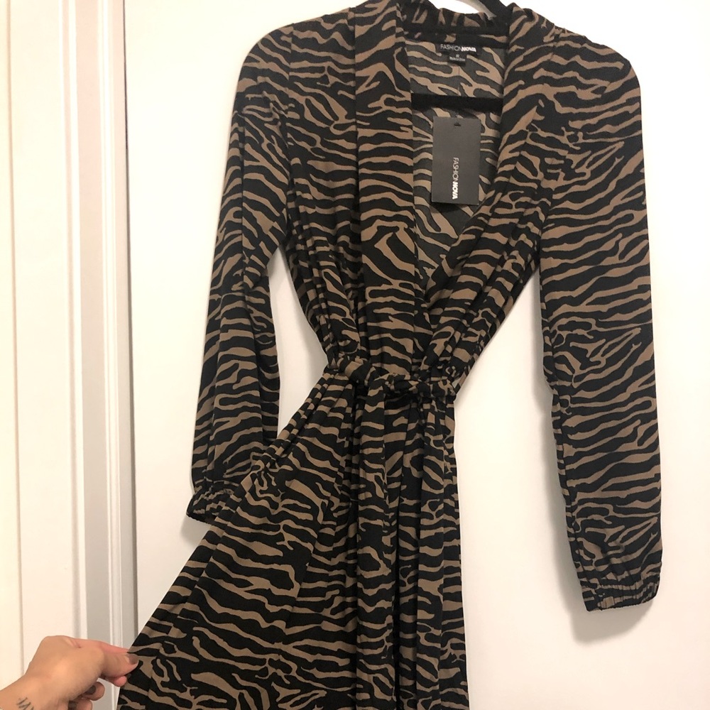 Animal print jumpsuit